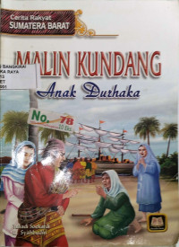Image of MALIN KUNDANG: Anak Durhaka